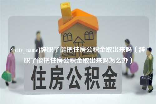 雅安辞职了能把住房公积金取出来吗（辞职了能把住房公积金取出来吗怎么办）